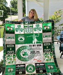Boston Celtics Fan Quilt Bedding Set - Perfect Gift for Any Celtics Fan