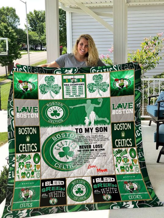 Boston Celtics Fan Quilt Bedding Set - Perfect Gift for Any Celtics Fan