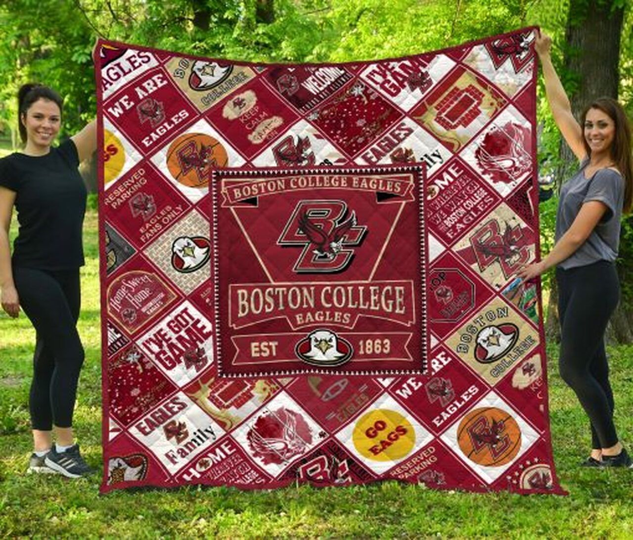 Boston College Eagles Ncaa Quilt Bedding Set for Teens