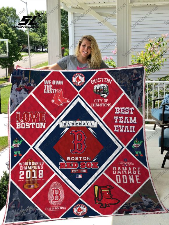 Boston Red Sox EST 1901 Quilt Blanket - Show Your Fandom