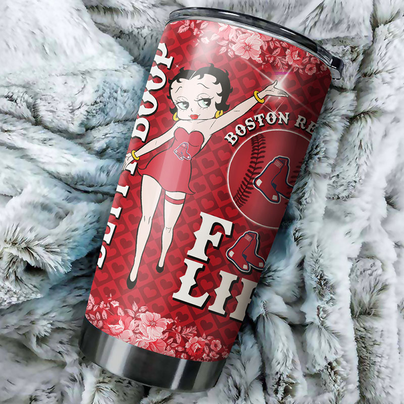 Boston Red Sox MLB Tumbler Celebrating Betty Boop - Image 2