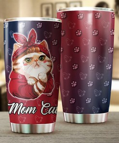 Boston Red Sox MLB Tumbler for Cat Moms with MLB Logo