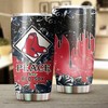 Boston Red Sox Peace Love MLB Tumbler with a Message of Serenity.