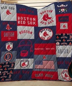 Boston Red Sox Quilt Blanket for Baseball Enthusiasts