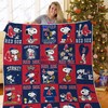 Boston Red Sox Snoopy Quilt Bedding Set
