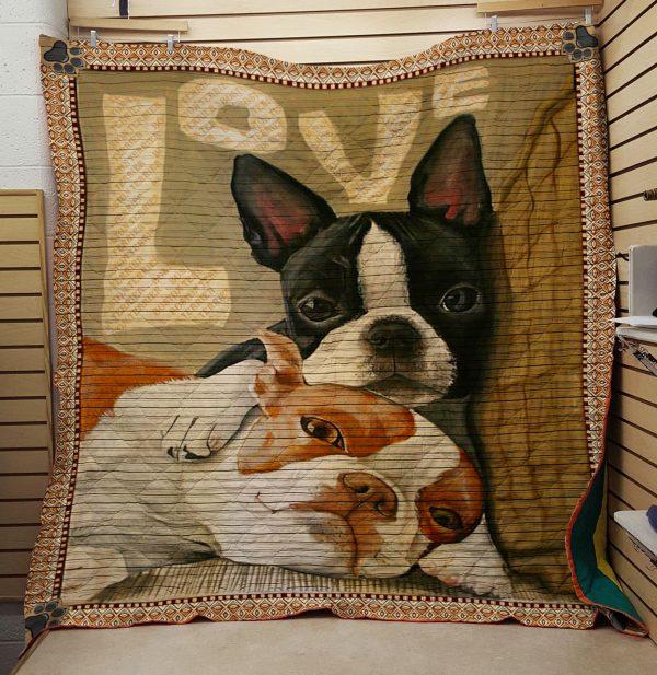 Boston Terrier 8030013 Quilt Blanket - Show your love for Boston Terriers quilt blanket featuring the breed.