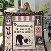 Boston Terrier Love Quilt Blanket, Great for Dog Lovers
