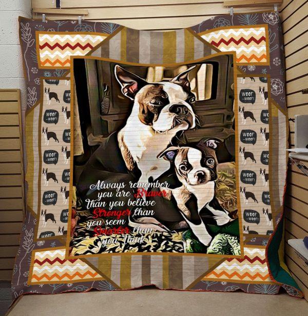 Boston Terrier P210301 Quilt Bedding Set for Dog Lovers