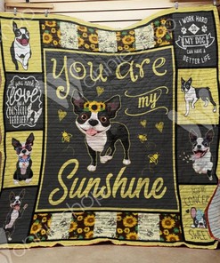 Boston Terrier Sunshine Quilt Bedding Set - Perfect for Dog Lovers