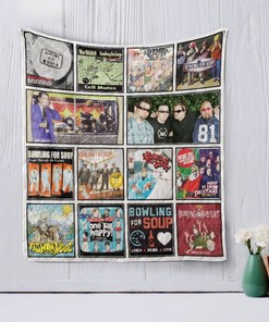 Bowling for Soup Band Quilt Blanket for Music Fans