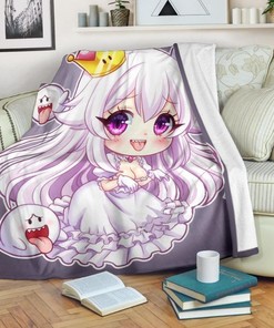 Bowsette Mario Princess Fleece Blanket - Perfect for Nintendo Fans