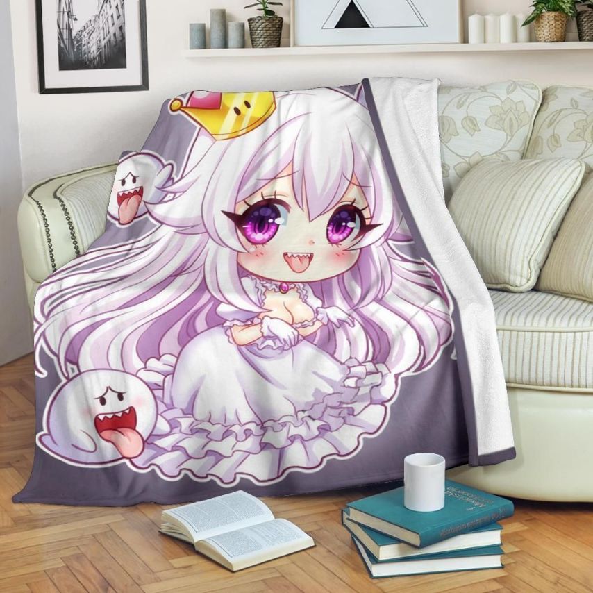 Bowsette Mario Princess Fleece Blanket - Perfect for Nintendo Fans