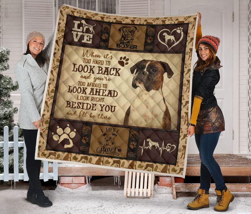 Boxer Dogs Beside You Full Size Quilt Bed Set for Maximum Comfort