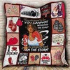 Boxing Girl Inspirational Quilt Blanket for Athletes