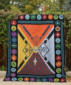 Boy Scout Camping Adventure Quilt Bedding Set