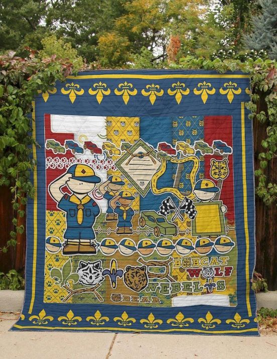 Boy Scout VLove Quilt Bedding Set for Scouts and Lovers