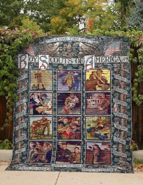Boy Scouts Quilt Blanket - Do A Good Turn Daily Bedding