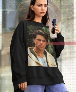 Boys' Brad Pitt Shirt - Vintage 90s Tee for Young Movie Fans