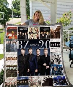 Boyzone Albums Co Poster Quilt Blanket, Ideal for Fans of Irish Pop Music