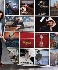 Brad Paisley Collection Quilt Blanket - Unique Gifts for Country Music Fans