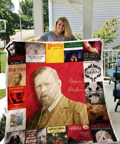 Bram Stoker Collection Quilt Blanket, Great for Horror Fans