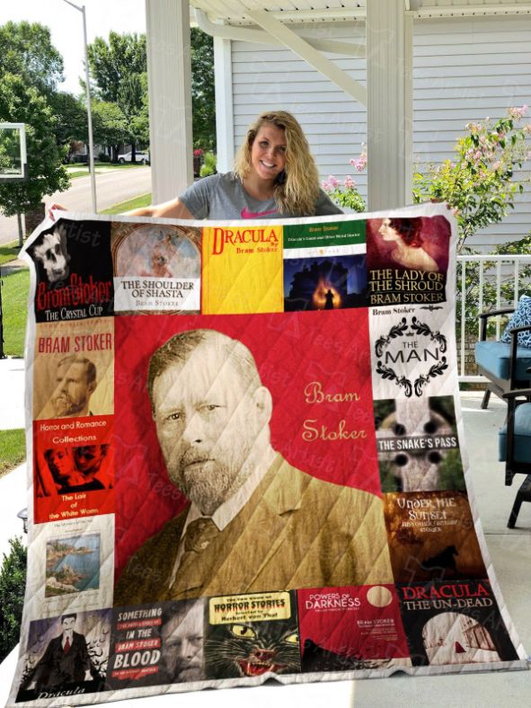 Bram Stoker Collection Quilt Blanket, Great for Horror Fans
