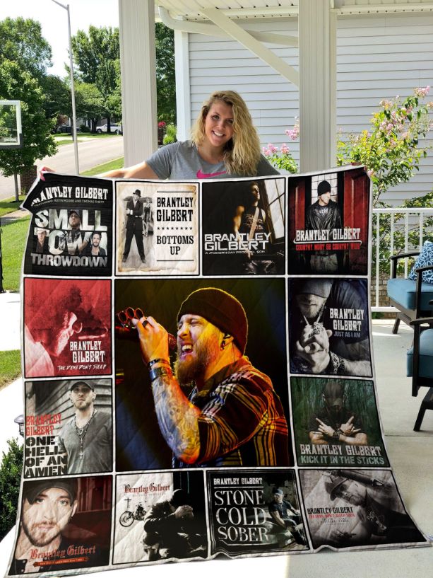 Brantley Gilbert Quilt Blanket for Country Music Lovers