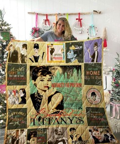 Breakfast at Tiffany's Quilt Bedding Set with Quilt Blanket, Perfect Gifts for Girls