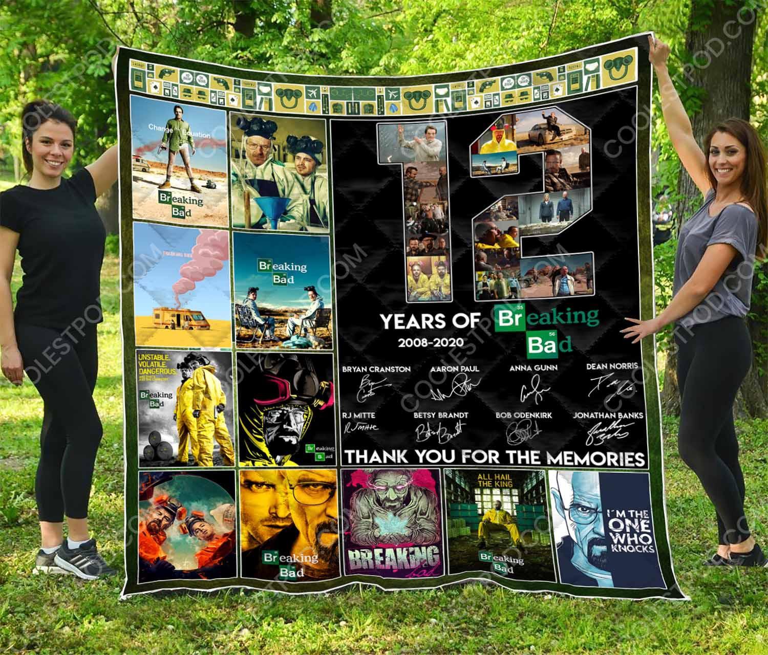Breaking Bad 12 Year Anniversary Quilt Bedding Set, Great for Fans of the Show
