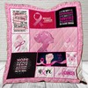 Breast Cancer Awareness Quilt Blanket: Strong Is The Only Choice