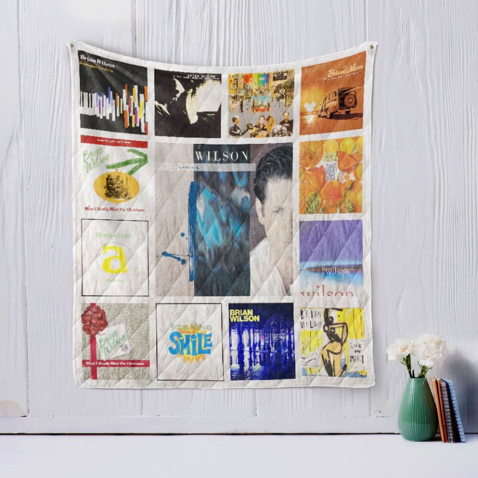 Brian Wilson Beach Boys Collection Quilt Blanket, Perfect for Music Lovers