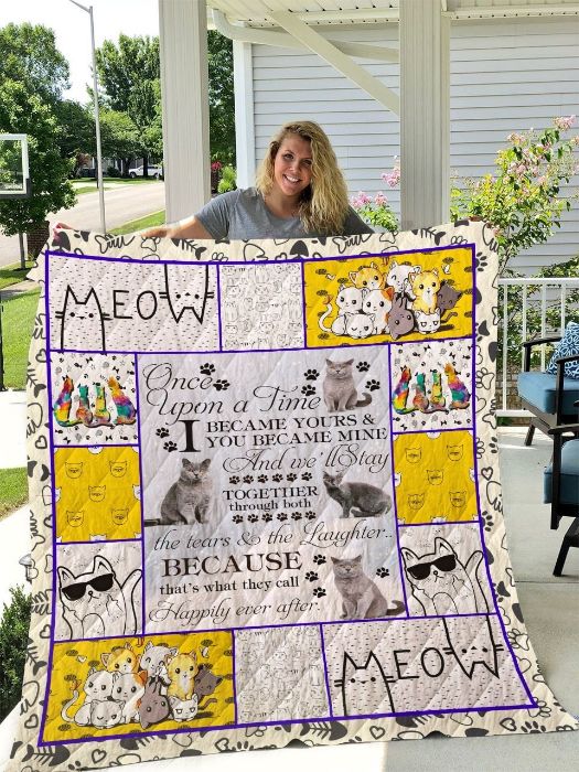 Bristish Short Hair Cat Once Upon A Time Quilt Blanket - A Beautiful Addition to Your Quilt Bedding Set