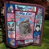 British Short Hair Cat is the Reason I Wake Up Every Morning - Quilt Blanket for the Lovers of British Cats
