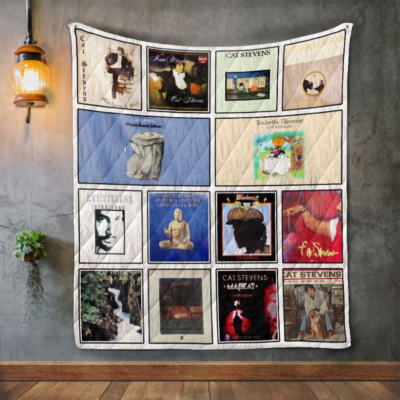 British Singer Cat Stevens Album Quilt Blanket - A Must-Have Quilt Bedding Set for Fans of the Musician