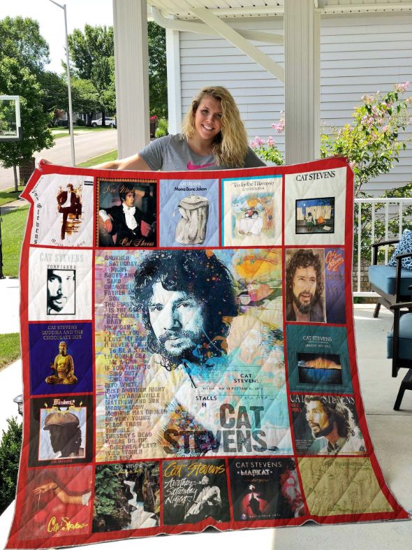 British Singer Cat Stevens Style Love Quilt Blanket - A Great Gift for Music Fans