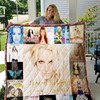 Britney Spears Albums Cover Poster Quilt Blanket, Adorable Bed Set for Pop Music Lovers
