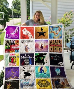 Broadway Quilt Blanket 03 for Theater Fans