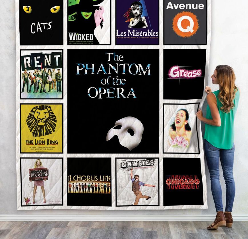 Broadway Shows For Fans Quilt Bedding Set with Style