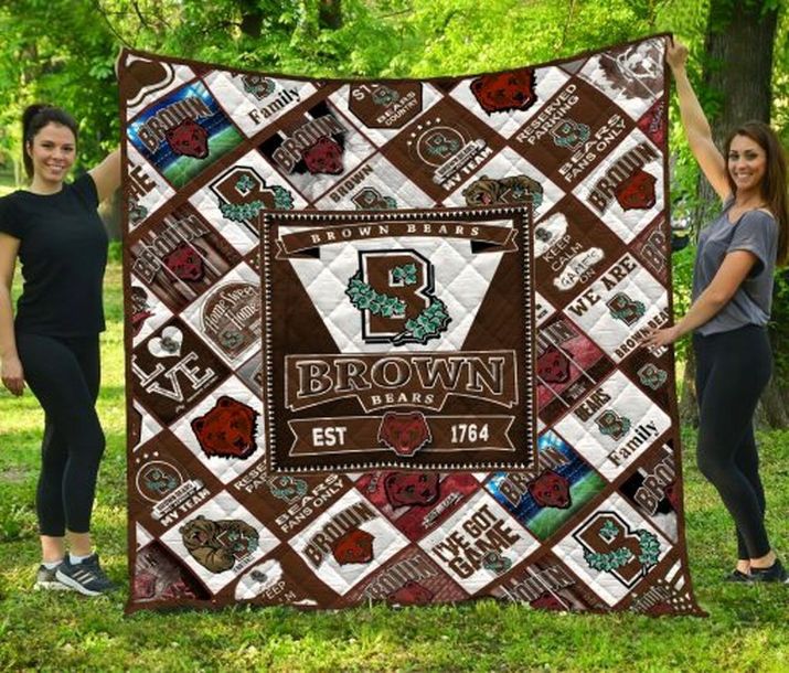 Brown Bears NCAA Quilt Bedding Set for a Chic and Cozy Bed