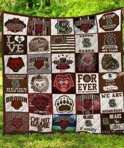 Brown Bears NCAA Quilt Blanket - Perfect for Snuggling and Keeping Warm