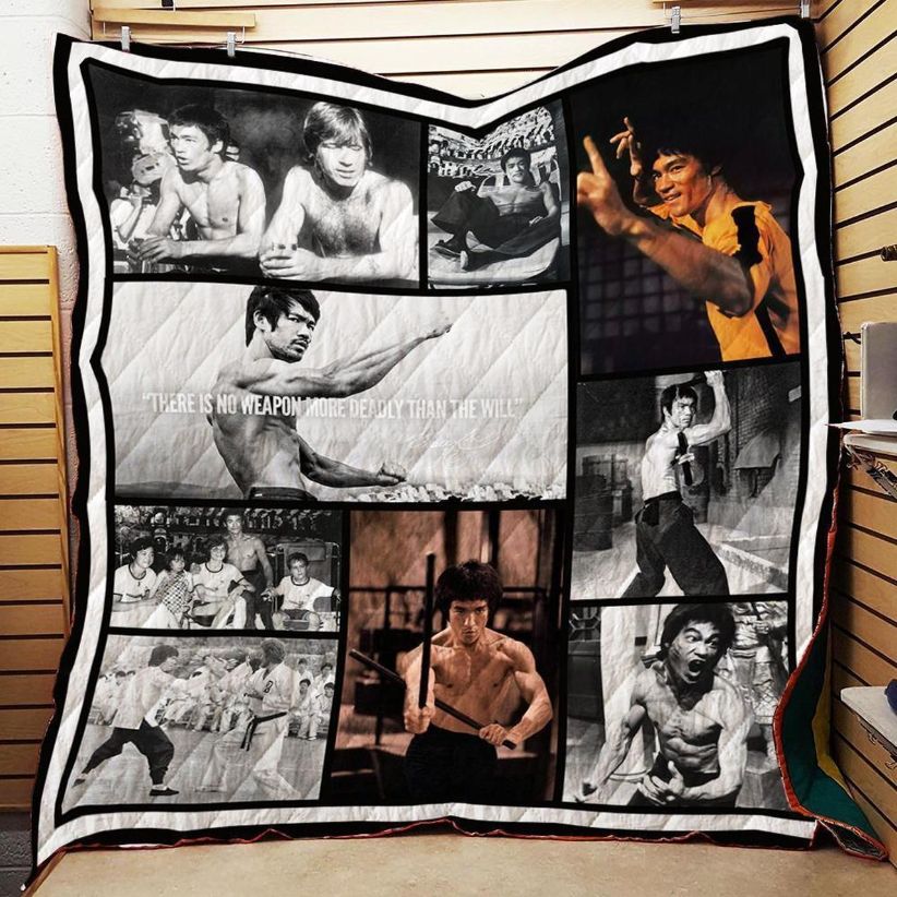 Bruce Lee All The Time Martial Arts Legend Quilt Bedding Set