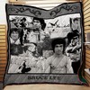 Bruce Lee Black and White Quilt Bedding Set for Martial Arts Fans