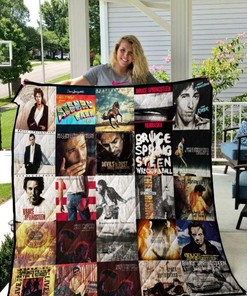 Bruce Springsteen Fans Collection Quilt Blanket with Iconic Design and Comfortable Material