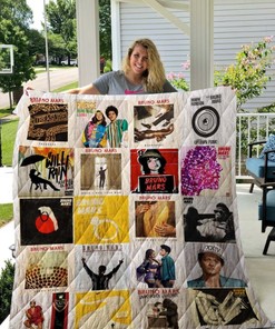 Bruno Mars Collection Quilt Bedding Set for Music Fans