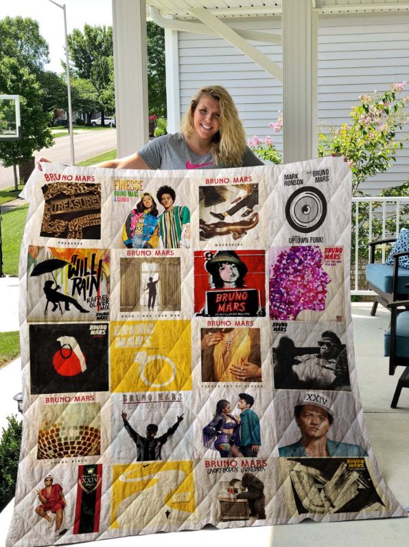 Bruno Mars Collection Quilt Bedding Set for Music Fans