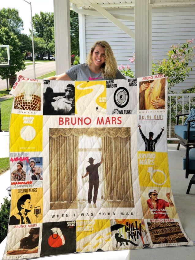 Bruno Mars Fans Collected Quilt Bedding Set