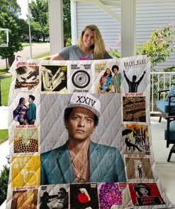 Bruno Mars Music Icon Quilt Blanket for Fans