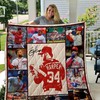 Bryce Harper Signed Collected Quilt Blanket with Keywords