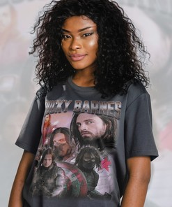 Bucky Barnes Retro 90s Vintage Shirt - Sebastian Stan Shirt - Sebastian Stan Tribute Shirt Fans Gift