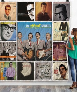 Buddy Holly Collection Quilt Bedding Set for Fans of the Musician